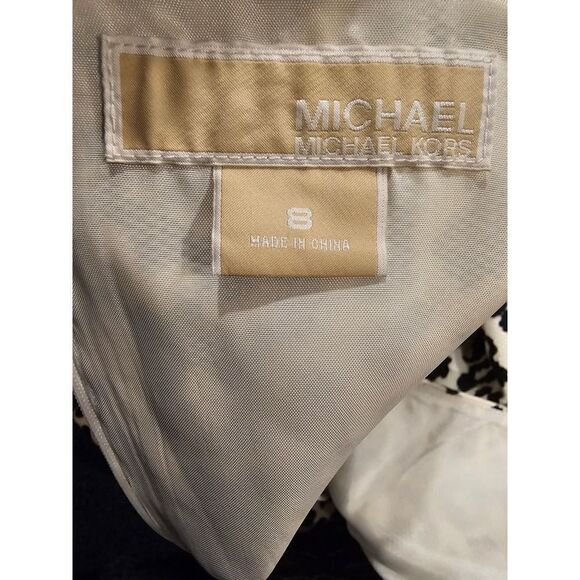 NWT Michael Kors Animal Print Sleeveless Dress Size 8 - Picture 7 of 9